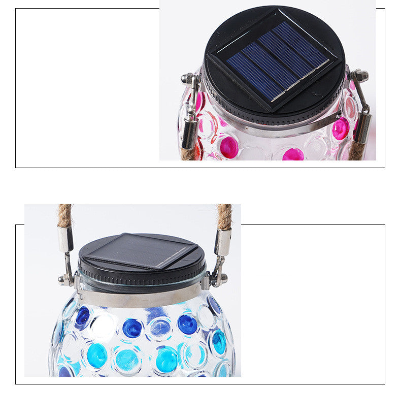 Solar Decorative Wave Point Outdoor Waterproof Small Night Light