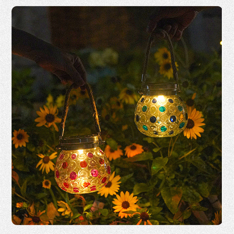 Solar Decorative Wave Point Outdoor Waterproof Small Night Light